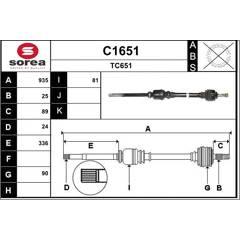 SNRA Aandrijfas 3660089004602 on Productcaster.