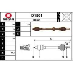 SNRA Aandrijfas 3660089105934 on Productcaster.