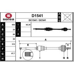 SNRA Aandrijfas 3660089106030 on Productcaster.