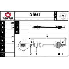 SNRA Aandrijfass 3660089106320 on Productcaster.