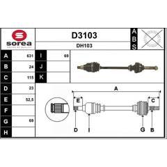 SNRA Aandrijfas 3660089106733 on Productcaster.