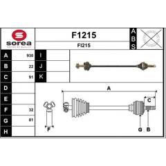 SNRA Aandrijfas 3660089056168 on Productcaster.