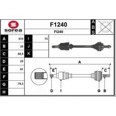 SNRA Aandrijfas 3660089056410 on Productcaster.