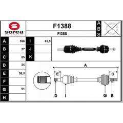 SNRA Aandrijfass 3660089057905 on Productcaster.