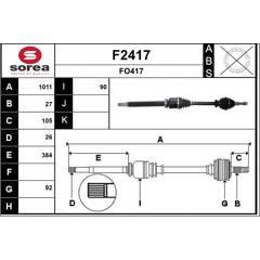 SNRA Aandrijfass 3660089068185 on Productcaster.