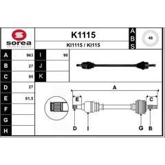 SNRA Aandrijfas 3660089086141 on Productcaster.