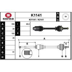 SNRA Aandrijfas 3660089086042 on Productcaster.