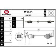 SNRA Aandrijfas 3660089091527 on Productcaster.