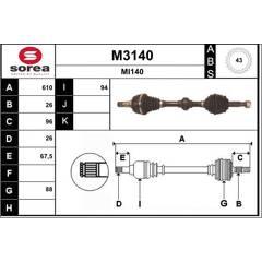 SNRA Aandrijfas 3660089102414 on Productcaster.