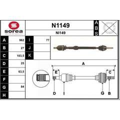 SNRA Aandrijfas 3660089050500 on Productcaster.