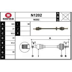 SNRA Aandrijfas 3660089051033 on Productcaster.