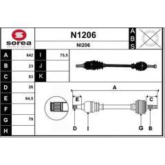 SNRA Aandrijfas 3660089051071 on Productcaster.