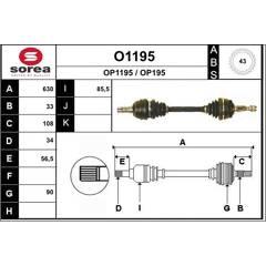 SNRA Aandrijfas 3660089107969 on Productcaster.