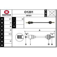 SNRA Aandrijfas 3660089108027 on Productcaster.