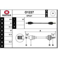 SNRA Aandrijfas 3660089108287 on Productcaster.