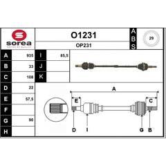 SNRA Aandrijfas 3660089108324 on Productcaster.