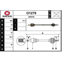 SNRA Aandrijfas 3660089108805 on Productcaster.