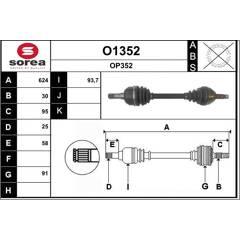 SNRA Aandrijfass 3660089109536 on Productcaster.