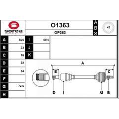 SNRA Aandrijfas 3660089109642 on Productcaster.