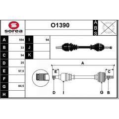 SNRA Aandrijfass 3660089109918 on Productcaster.