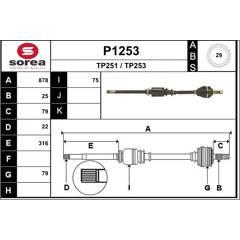 SNRA Aandrijfas 3660089011549 on Productcaster.