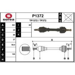 SNRA Aandrijfass 3660089012737 on Productcaster.