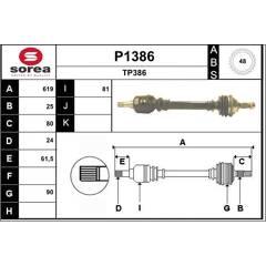 SNRA Aandrijfas 3660089012874 on Productcaster.