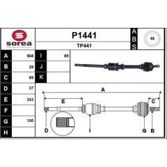 SNRA Aandrijfas 3660089013420 on Productcaster.