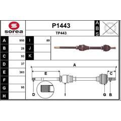 SNRA Aandrijfas 3660089013444 on Productcaster.