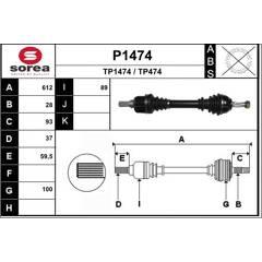 SNRA Aandrijfas 3660089013758 on Productcaster.