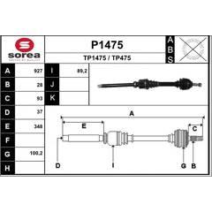 SNRA Aandrijfas 3660089013765 on Productcaster.