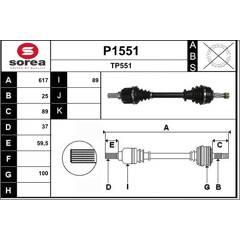 SNRA Aandrijfass 3660089014526 on Productcaster.