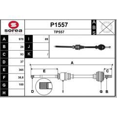 SNRA Aandrijfass 3660089014588 on Productcaster.