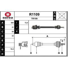 SNRA Aandrijfas 3660089020077 on Productcaster.