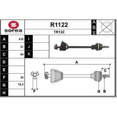 SNRA Aandrijfas 3660089020206 on Productcaster.