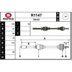 SNRA Aandrijfas 3660089020459 on Productcaster.