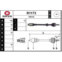 SNRA Aandrijfas 3660089020718 on Productcaster.