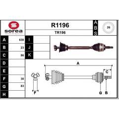 SNRA Aandrijfas 3660089020947 on Productcaster.