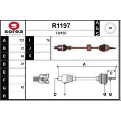 SNRA Aandrijfas 3660089020954 on Productcaster.