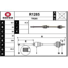 SNRA Aandrijfas 3660089021838 on Productcaster.