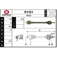 SNRA Aandrijfas 3660089022194 on Productcaster.