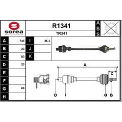 SNRA Aandrijfas 3660089022392 on Productcaster.