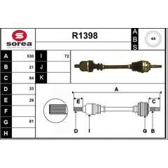 SNRA Aandrijfass 3660089022965 on Productcaster.