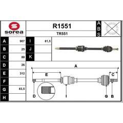 SNRA Aandrijfas 3660089024495 on Productcaster.