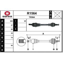 SNRA Aandrijfas 3660089024624 on Productcaster.