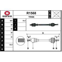 SNRA Aandrijfas 3660089024662 on Productcaster.