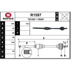 SNRA Aandrijfas 3660089024952 on Productcaster.