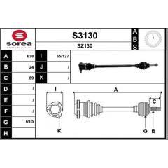 SNRA Aandrijfass 3660089123372 on Productcaster.