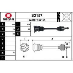 SNRA Aandrijfas 3660089125123 on Productcaster.