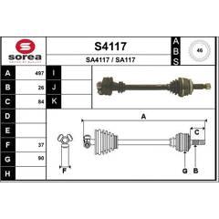 SNRA Aandrijfas 3660089117401 on Productcaster.